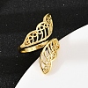 Brass Adjustable Cuff Rings RJEW-C139-16A-G-2
