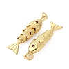 Rack Plating Brass Micro Pave Cubic Zirconia Pendants KK-M309-38C-G-2