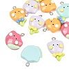 Opaque Resin Pendants RE-CBA5D24-01-2
