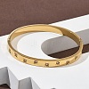 304 Stainless Steel Cubic Zirconia Himged Bangles for Women BJEW-F506-01G-3