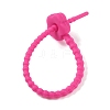 Flower Shape Silicone Cable Zip Ties AJEW-C034-01G-3
