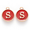 Golden Plated Alloy Charms ENAM-SZ0001-25C-S-2