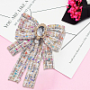 Bowknot Polyester Brooches for Backpack Clothes JEWB-WH20006-10A-7