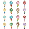 40Pcs 8 Styles Alloy Enamel Pendants ENAM-CJ0005-19-1