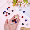 20Pcs 4 Colors Acrylic Rhinestone Beads OACR-SC0003-05-3