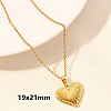 Stainless Steel Heart-Shaped Necklace Jewelry Luxury DIY Accessories PVD Vacuum Plating ZC7092-8-1