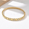 304 Stainless Steel & Rhinestone Hinged Bangles for Women BJEW-Z178-02G-1