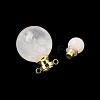 Natural Quartz Crystal Perfume Bottle Pendants GG-CBA7610-02G-06-2