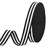 50 Yards Polyester Stripe Ribbons SRIB-WH0011-157C-1