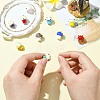 10Pcs 10 Colors Handmade Bumpy Lampwork Beads LAMP-CJ0002-16-5