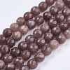 Natural White Jade Bead Strands G-R166-8mm-16-1