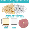 500Pcs 2 Colors Brass Chip Solder AJEW-BBC0002-84-2