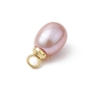 Natural Cultured Freshwater Pearl Rice Charms PALLOY-JF05124-5
