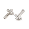 Easter Brass Micro Pave Clear Cubic Zirconia Pendants CU-CBADC6C-10P-03-2