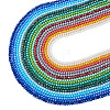 17 Strands 17 Colors Electroplate Glass Beads Strands EGLA-TA0013-43-3
