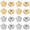 60Pcs 2 Colors Stainless Steel Ear Nuts STAS-BBC0006-40A-1
