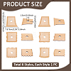6Pcs Wooden Pottery Foot Shaper Tools DIY-UN0008-61-3