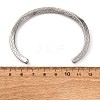 304 Stainless Steel Cuff Bangles for Men Women BJEW-D361-02P-5