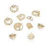 14Pcs 7 Style Brass Charms KK-PJ0001-26-3