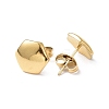 Ion Plating(IP) 304 Stainless Steel Hexagon Stud Earrings for Women EJEW-I285-04B-G-2