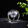 Inner Carving Glass Crystal Ball Diaplay Decoration PW-WGF6175-06-1