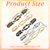 5Pcs 5 Colors Retro Alloy Cardigan Clips FIND-WR0012-62-2