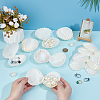 Pearlized Plastic Shell Shaped Jewelry Storage Boxes AJEW-WH0695-138A-02-3