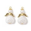ABS Plastic Imitation Pearl Pendants PALLOY-JF04135-1