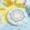 Transparent Electroplate Glass Beads Strands EGLA-SP0001-05B-4