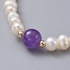 Stretch Grade A Natural Freshwater Pearl Bracelets BJEW-JB04623-03-2