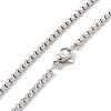 Alloy David Star Pendant Necklace with 201 Stainless Steel Box Chains NJEW-E016-16AS-4