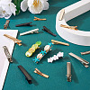 120Pcs 12 Style Iron Alligator Hair Clips Findings PHAR-TA0001-08-7