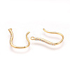 Brass Micro Pave Cubic Zirconia Earring Hooks ZIRC-Q002-95G-1