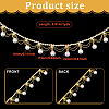 1 Yard Brass Rhinestone Cup Chains CHC-WH0002-04G-2