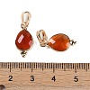 Natural Red Agate(Dyed & Heated) Faceted Pendans KK-L218-004G-07-3