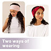 12Pcs 12 Colors Polyester Elastic Headbands AJEW-GL0003-36-6