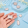 6Pcs 6 Styles 304 Stainless Steel Pendant Cabochon Settings STAS-TA0005-71P-7