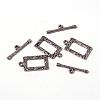 Tibetan Style Alloy Toggle Clasps X-LF5079Y-NF-3