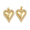 Brass Micro Pave Cubic Zirconia Pendants KK-C132-03D-G-1