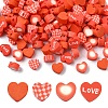 120Pcs 4 Styles Handmade Polymer Clay Beads CLAY-YW0002-66-1