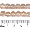 Frosted Transparent Glass Bead Strands GLAA-P065-8mm-05-3