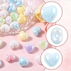40Pcs UV Plating Opaque Acrylic Beads OACR-FS0002-20-2