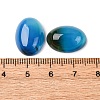 Dyed Oval Natural Blue Agate Cabochons G-K020-18x13mm-08-5
