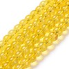 Baking Painted Glass Beads Strands X-DGLA-Q023-8mm-DB29-4