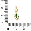 Brass Micro Pave Cubic Zirconia Pendants KK-F916-18G-03-3