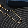 304 Stainless Steel Rondelle Round Snake Chain Bracelets SA-CBA2696-18G-3