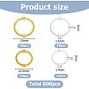 600Pcs 4 Styles Alloy Bead Frames FIND-HS0001-08-2