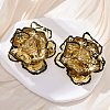 Alloy & Iron Stud Earrings LS-EJEW-M075-05G-1