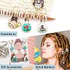 12Pcs 6 Colors Alloy Enamel Cat Charm Locking Stitch Markers HJEW-PH01531-3