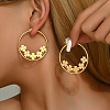 Elegant Stainless Steel Hoop Earrings RT6400-2-1